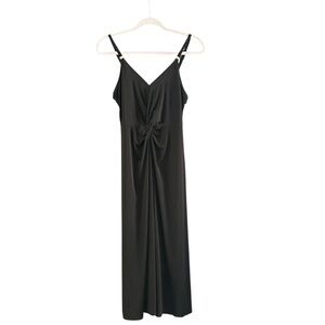 Michael Kors Elegant Black Maxi Dress